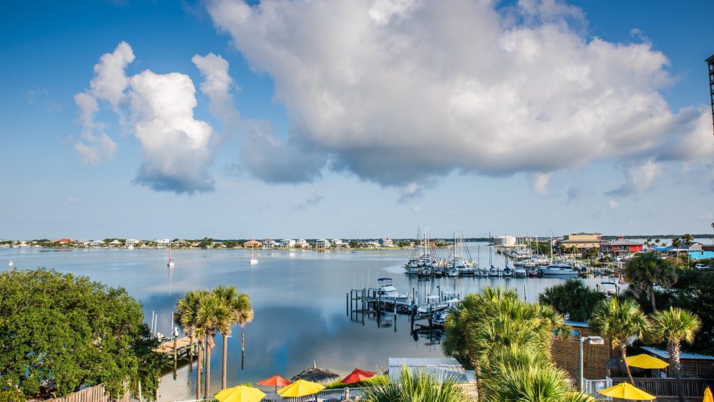 A harbor in Pensacola, FL where A+ offers mold testing services.